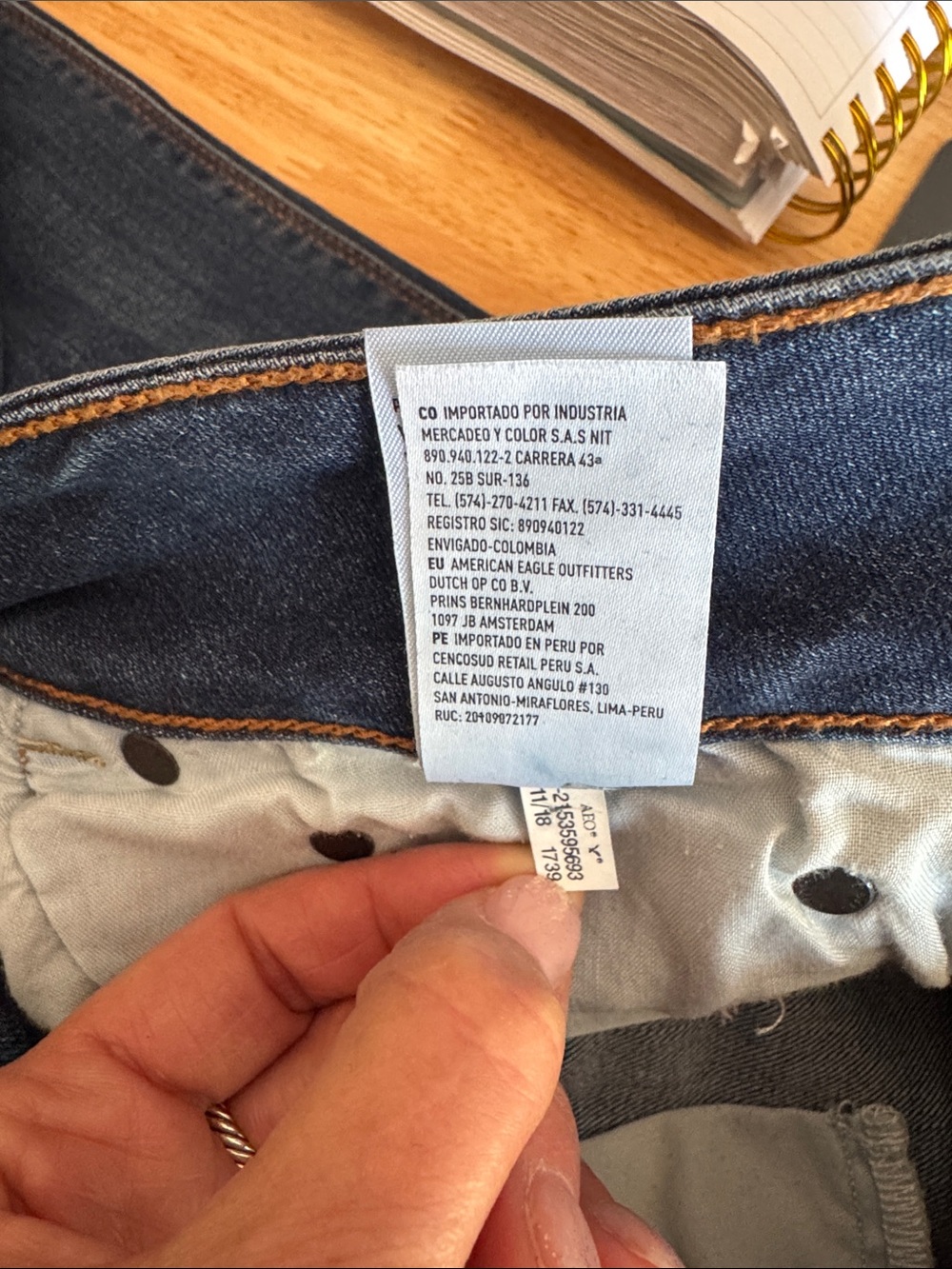 American Eagle Outfitters Artist’s Flare Women's Blue denim jean sz 10 XL - Picture 13 of 14